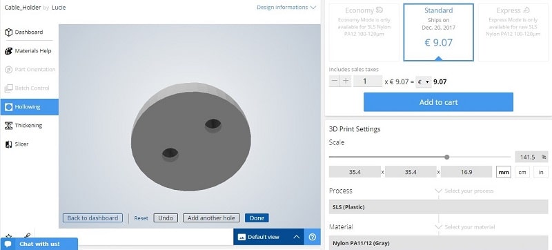 3 d挖空的工具